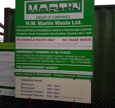 Macclesfield Household Waste Recycling Centre